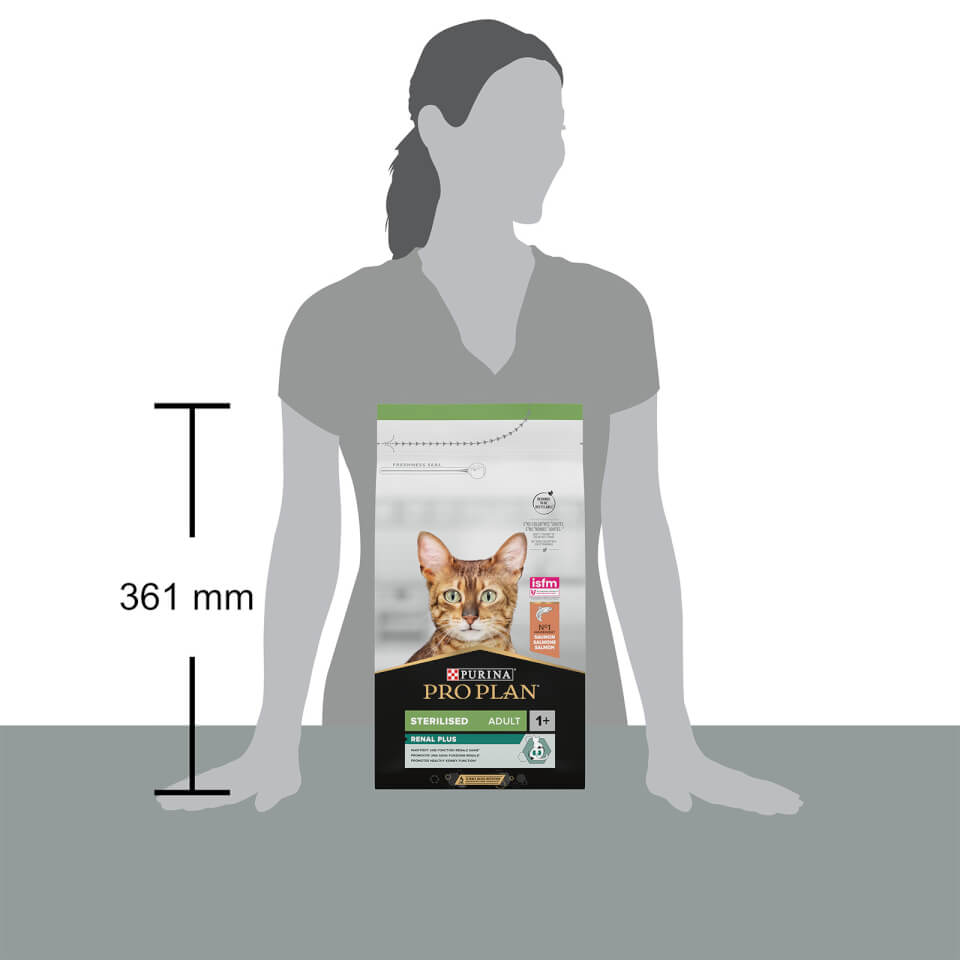 14303766-1285036392877736 Adult Sterilised Trockenfutter, 1,5kg Lachs - Größenvergleich