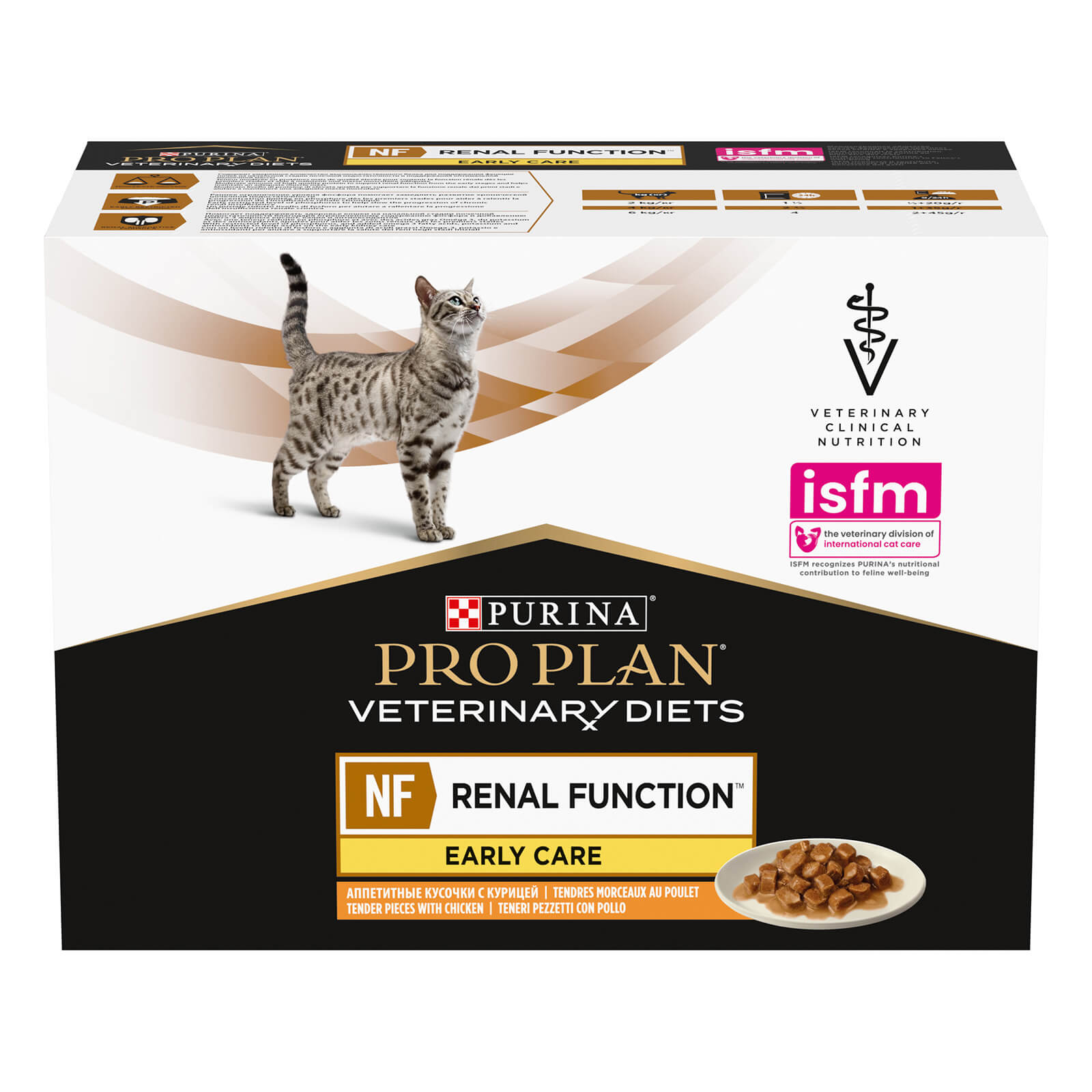 NF Renal Function Early Care, Diätfuttermittel für Katzen zur Unterstützung der Nierenfunktion, Huhn 10x85g