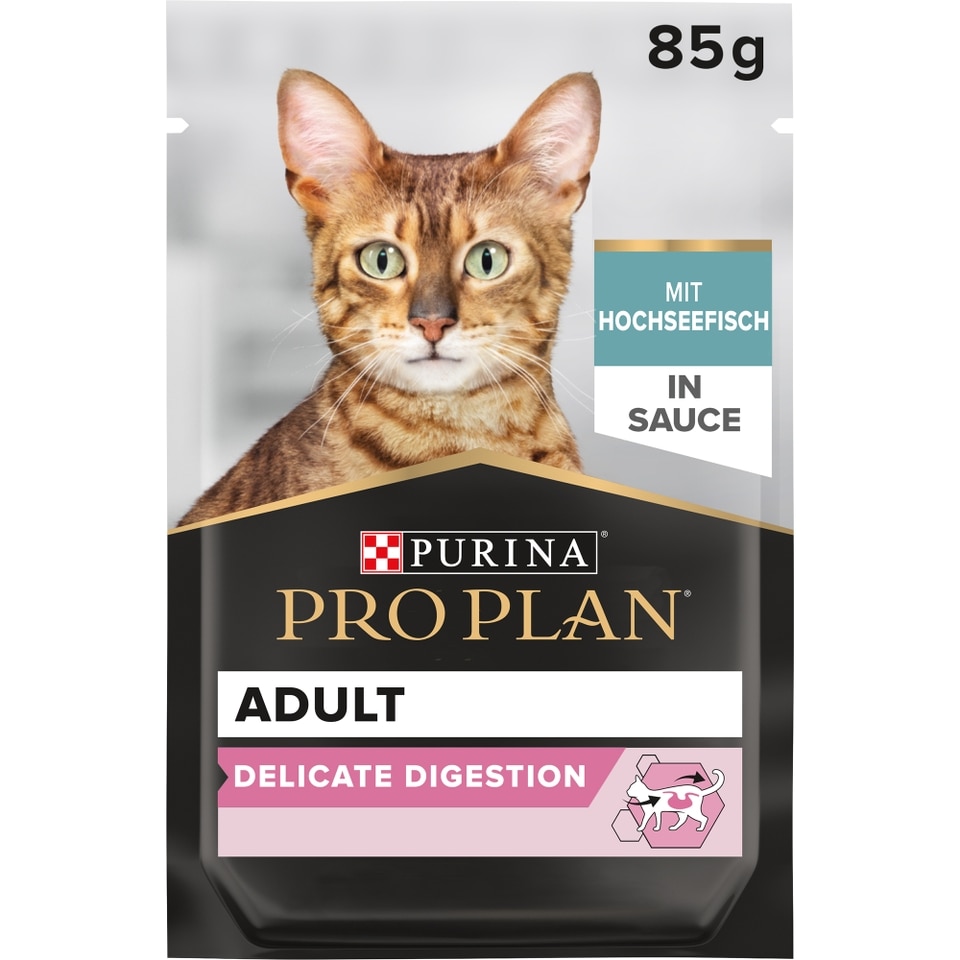 Delicate Digestion, Nassfutter für ausgewachsene Katzen, mit Ozeanfisch, 26x85g Delicate Digestion, Nassfutter - Hochseefisch - Packung