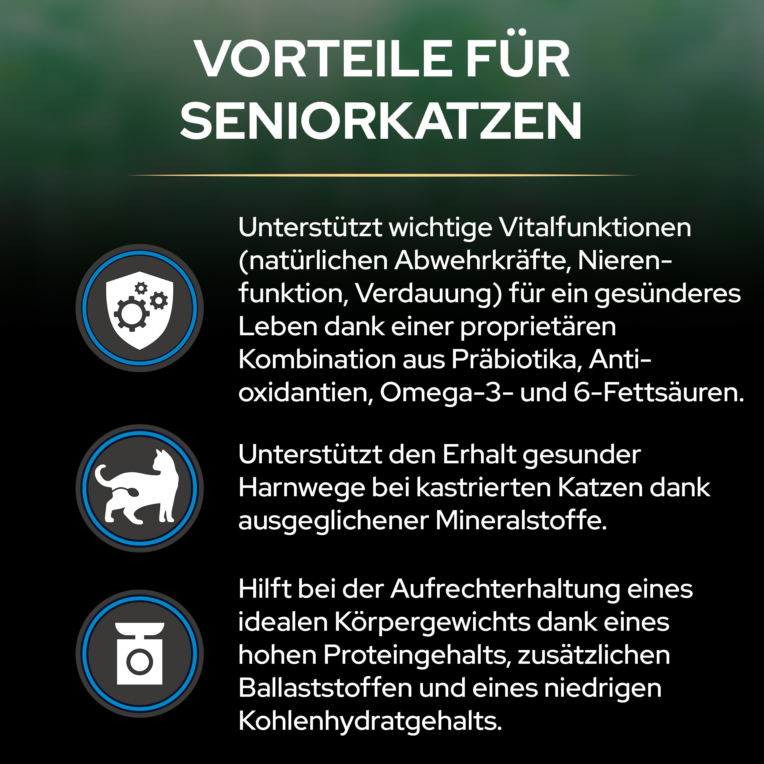 DE_PURINA_PROPLAN_0225_LIVECLEAR_eContent_Adult7_Benefits_2500x2500 Vorteile von Liveclear Sterilised Senior 7+