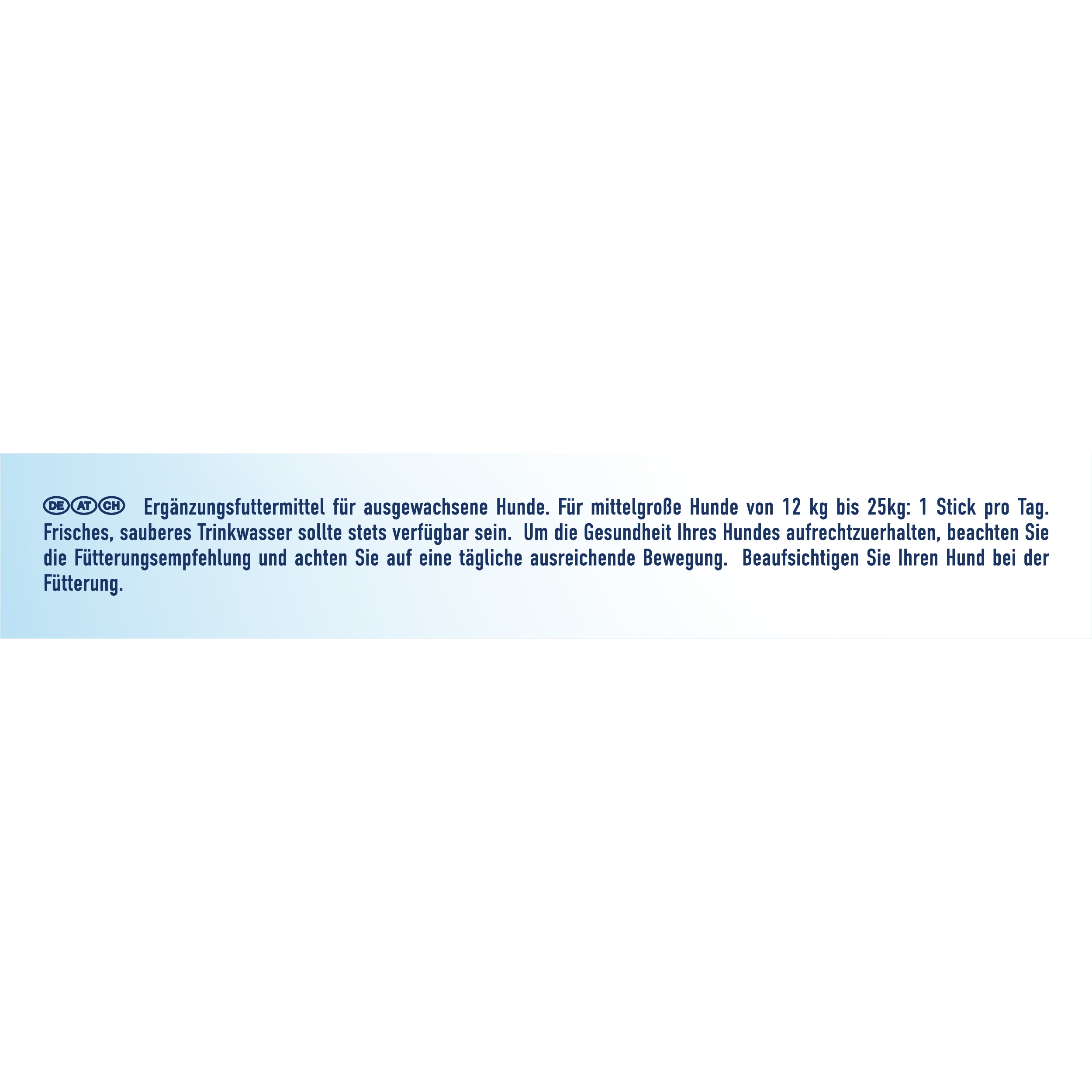Fütterungsempfehlung Seite, Text