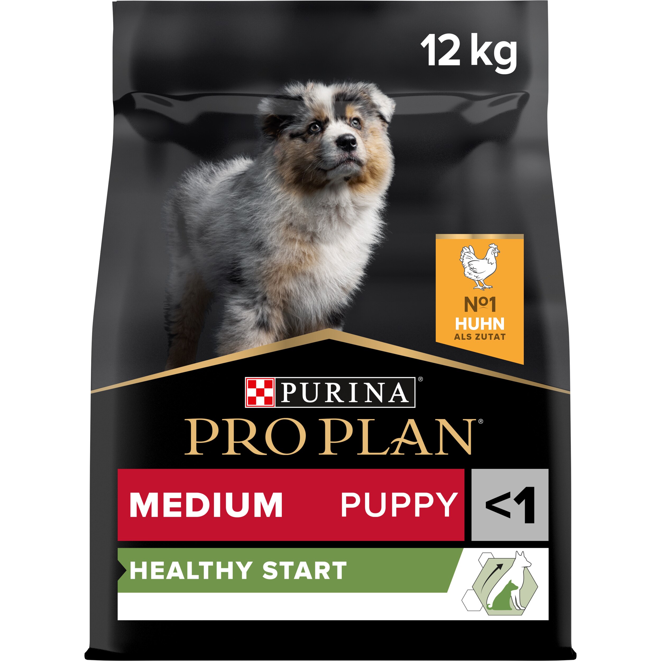 Medium Puppy Healthy Start, Trockenfutter für Welpen, mittelgroße Hunde, reich an Huhn Trockenfutter Medium Puppy Healthy Start