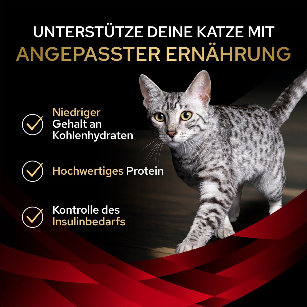 DM Diabetes Management, Diätfuttermittel für Katzen, Huhn 10 x 85g
