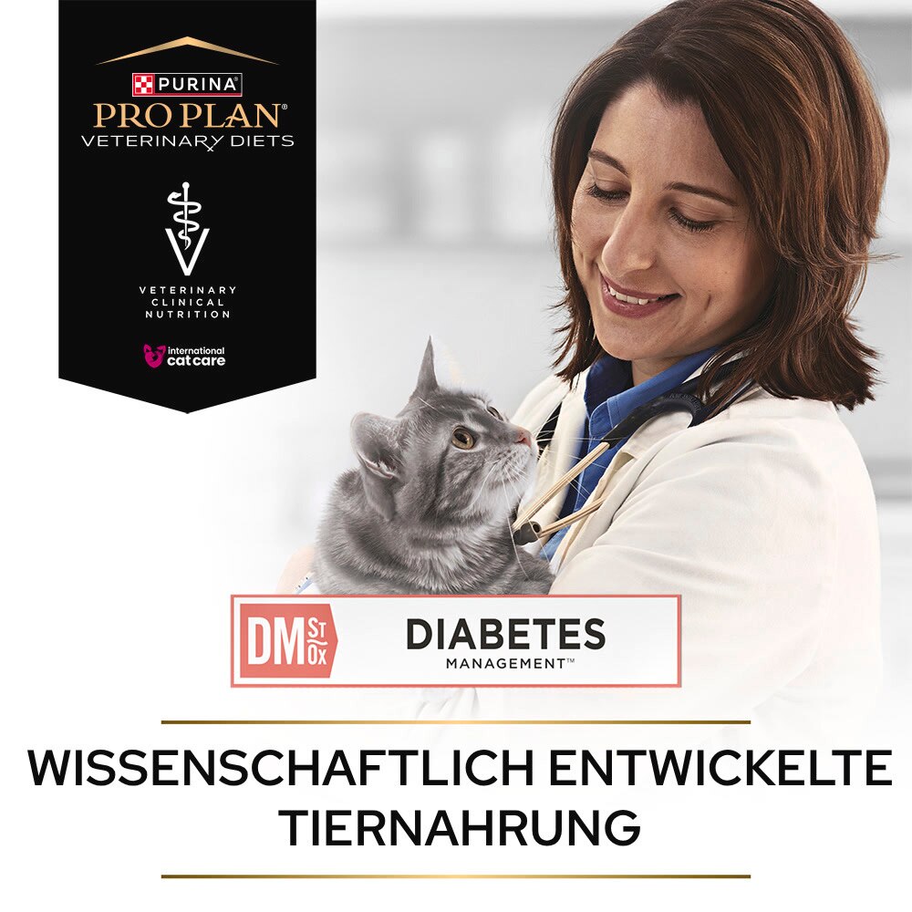 DM Diabetes Management, Diätfuttermittel für Katzen, Huhn 10 x 85g