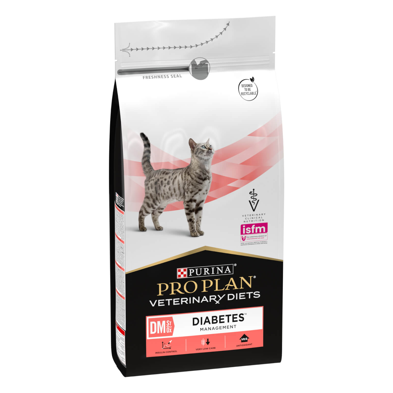 DM Diabetes Management, Diätfuttermittel trocken für Katzen, 1,5kg DM Diabetes Management Diätfuttermittel - 1,5kg - Packung