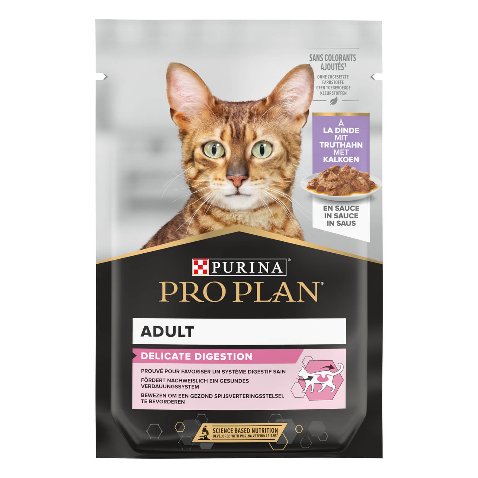 Adult Delicate Digestion, Nassfutter für Katzen mit sensibler Verdauung, mit Truthahn, 85g Sterilised Nassfutter Truthahn - Sachet/Packung
