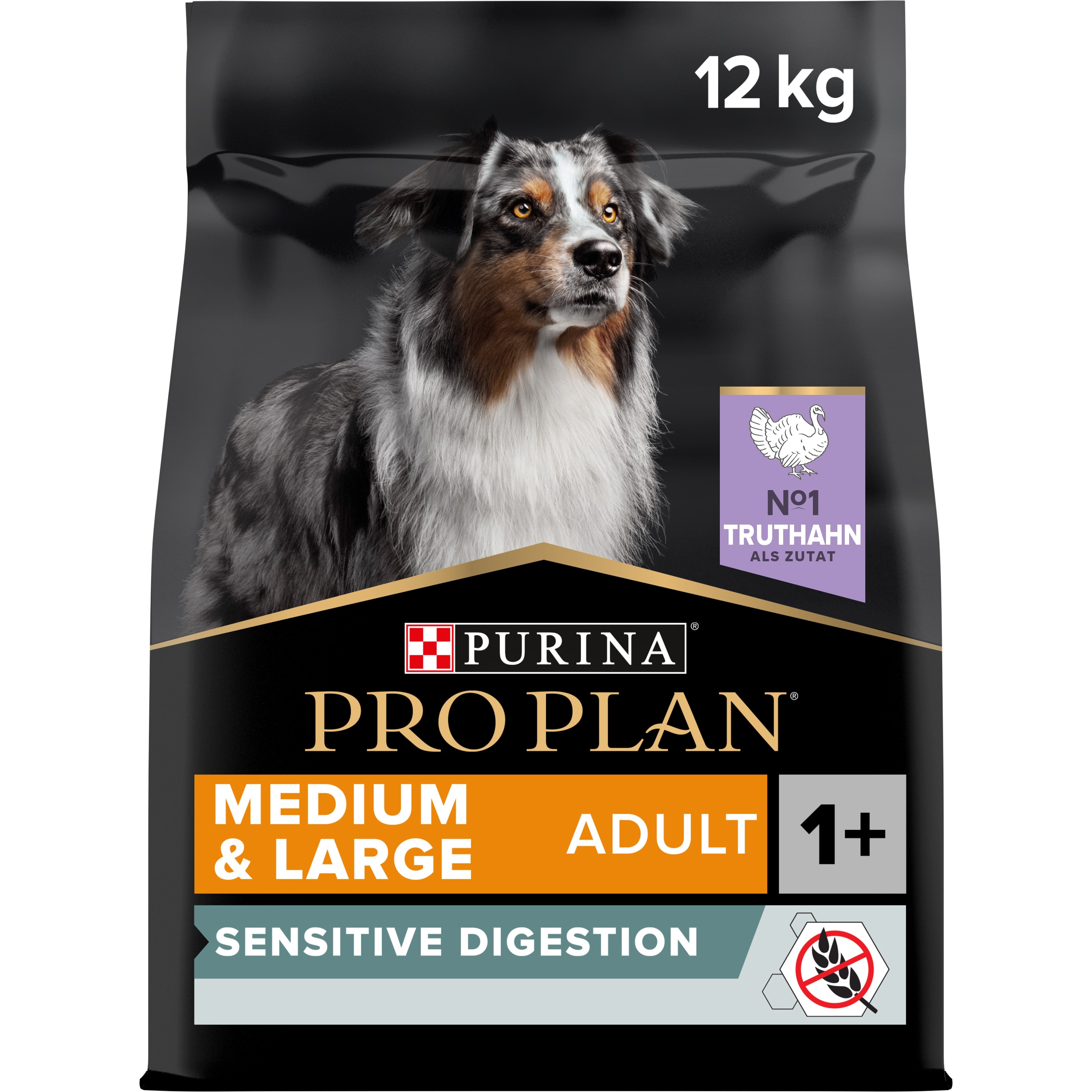 Adult Sensitive Digestion, Trockenfutter für mittelgroße und große Hunde mit sensibler Verdauung, Getreidefrei Adult Sensitive Digestion Hundetrockenfutter 12kg Beutel