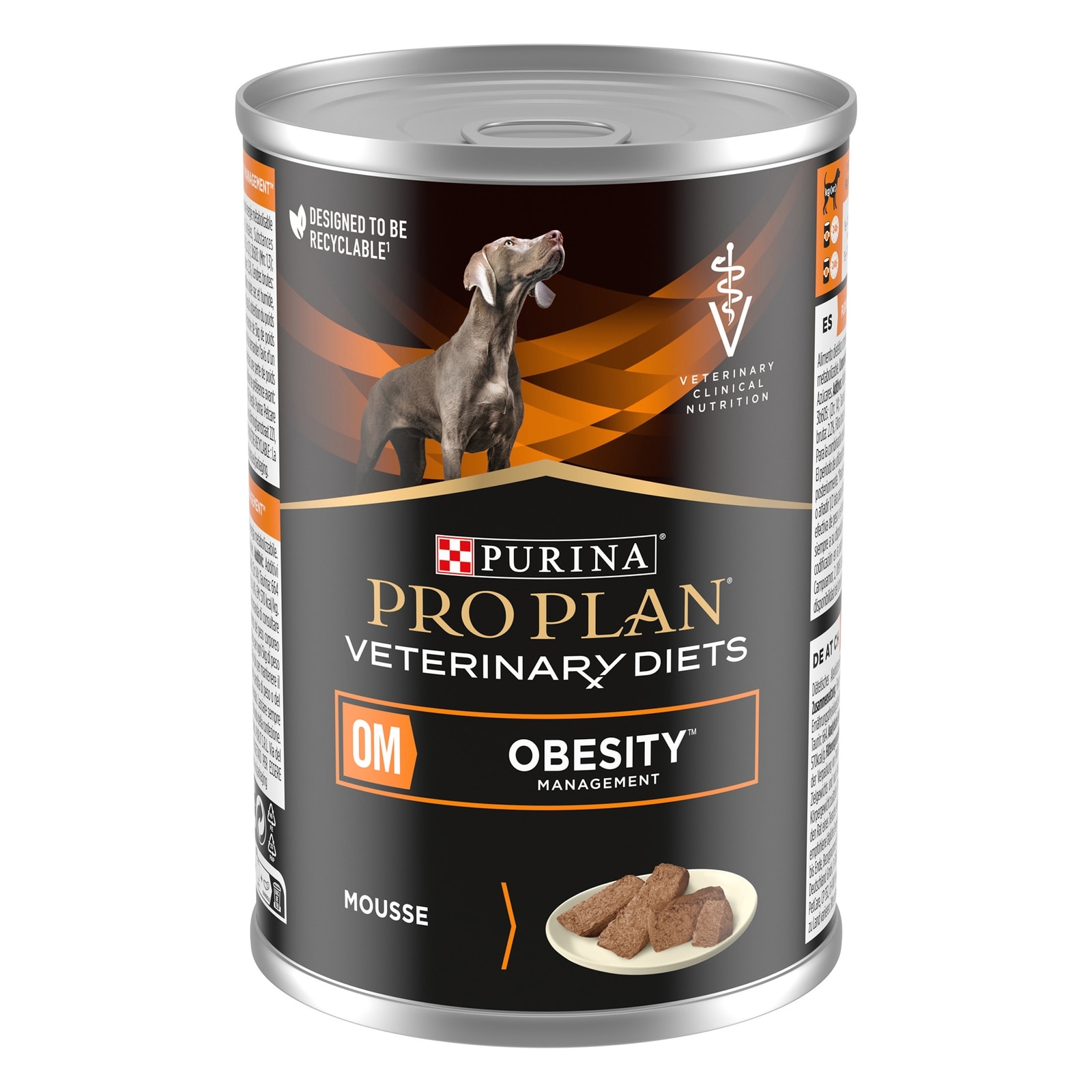 OM Obesity Management, Diätfuttermittel Hund für Gewichtsmanagement, Mousse 12x400g OM Obesity Management Dose