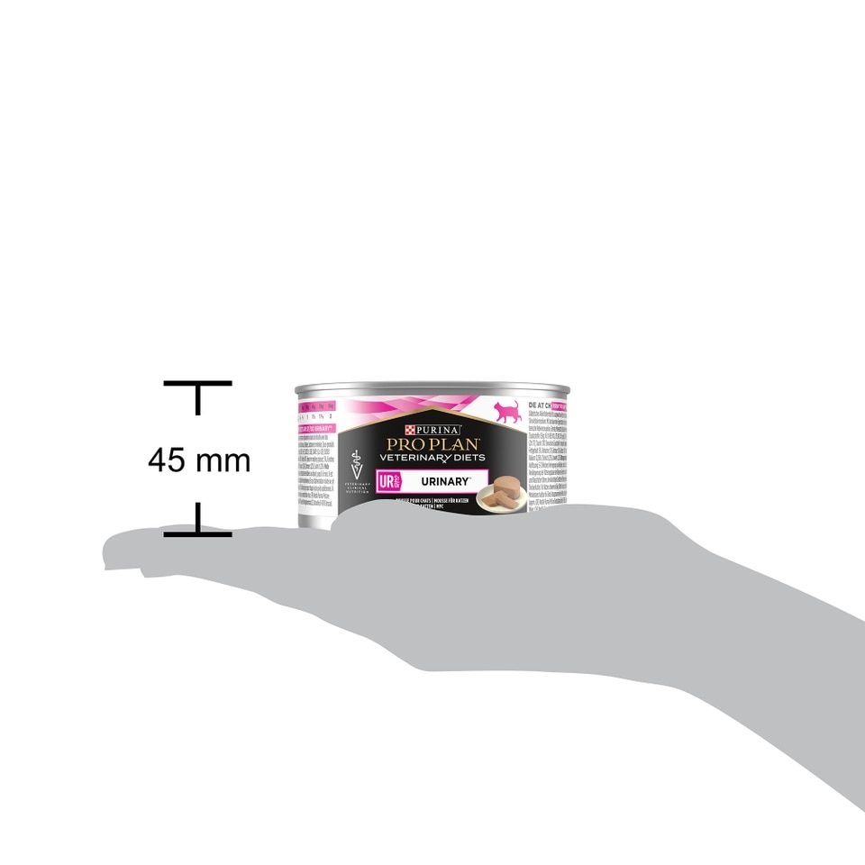 12937622-1385167042419789 UR Urinary Katzenfutter - Mousse 24 x 195g - Größenvergleich