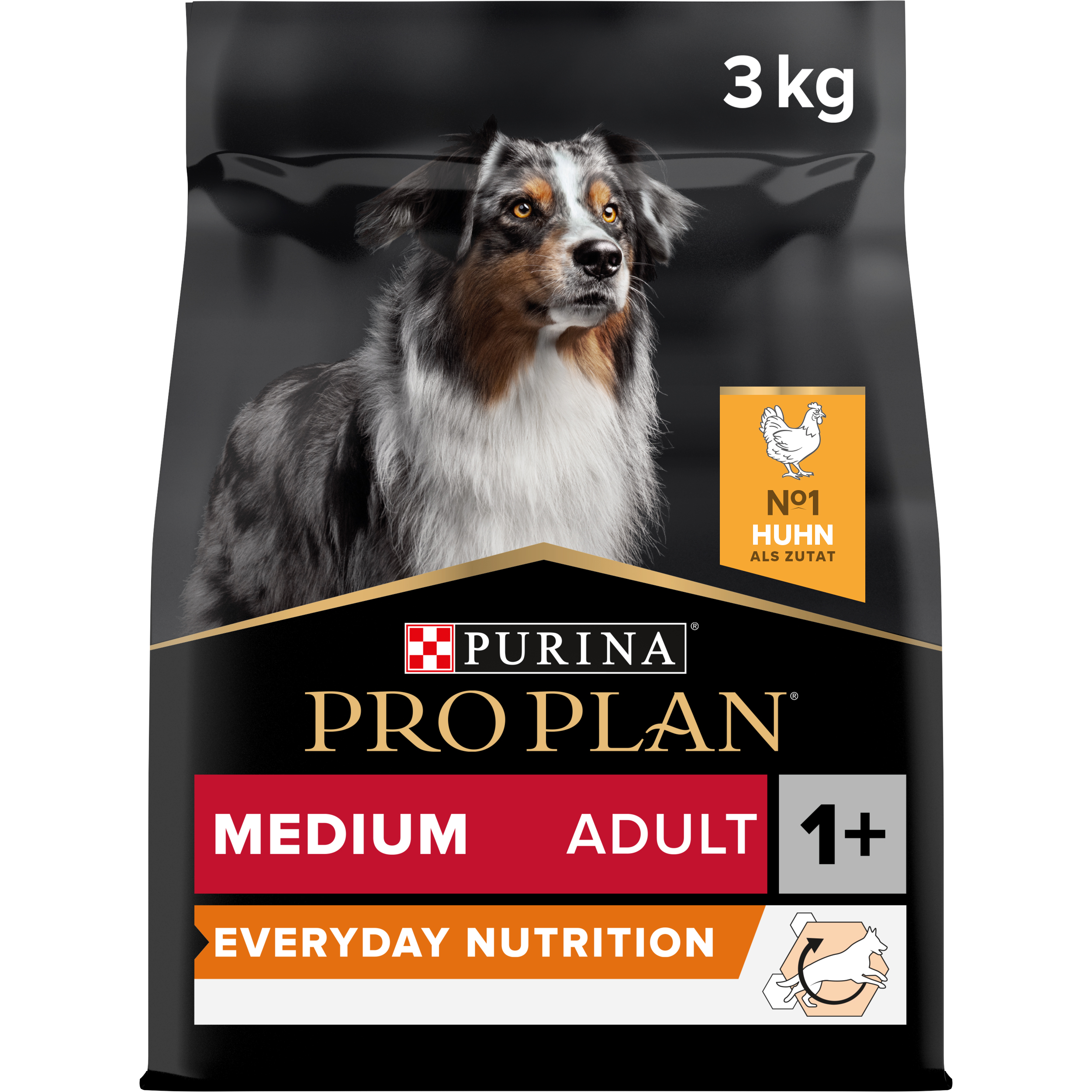 Medium Adult Everyday Nutrition, Trockenfutter für ausgewachsene mittelgroße Hunde, reich an Huhn