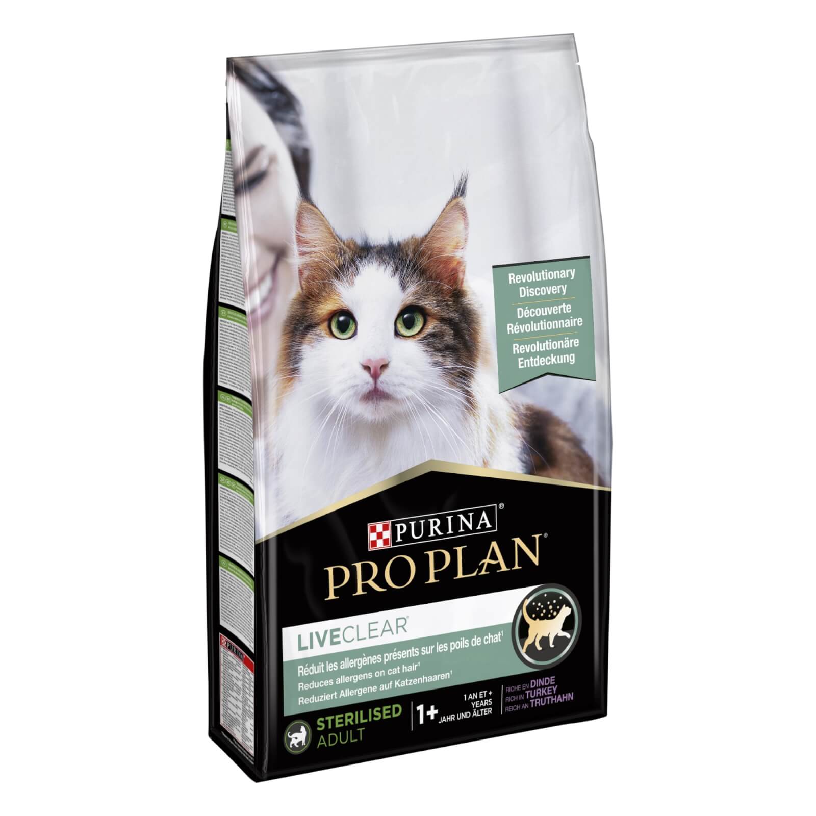 14232017-4325020080459714 Katzen Trockenfutter - Liveclear 7kg Truthahn Adult - Packung seitlich