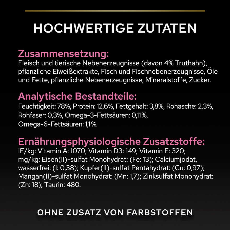 14303768-2015072628243375 Sterilised Nassfutter Truthahn - Zutaten