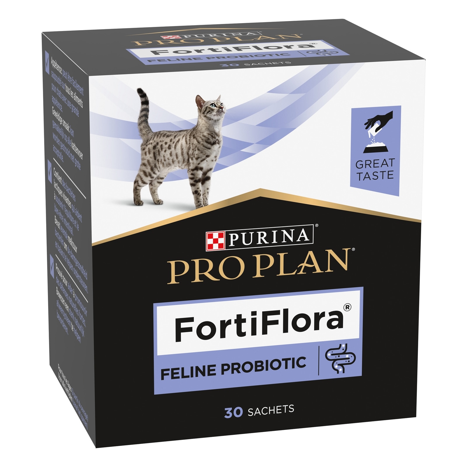 FortiFlora Ergänzungsfuttermittel für Katzen zur Unterstützung der Darmgesundheit, 30 x 1g FortiFlora Katzen Nahrungsergänzungsmittel - 30x1g Packung