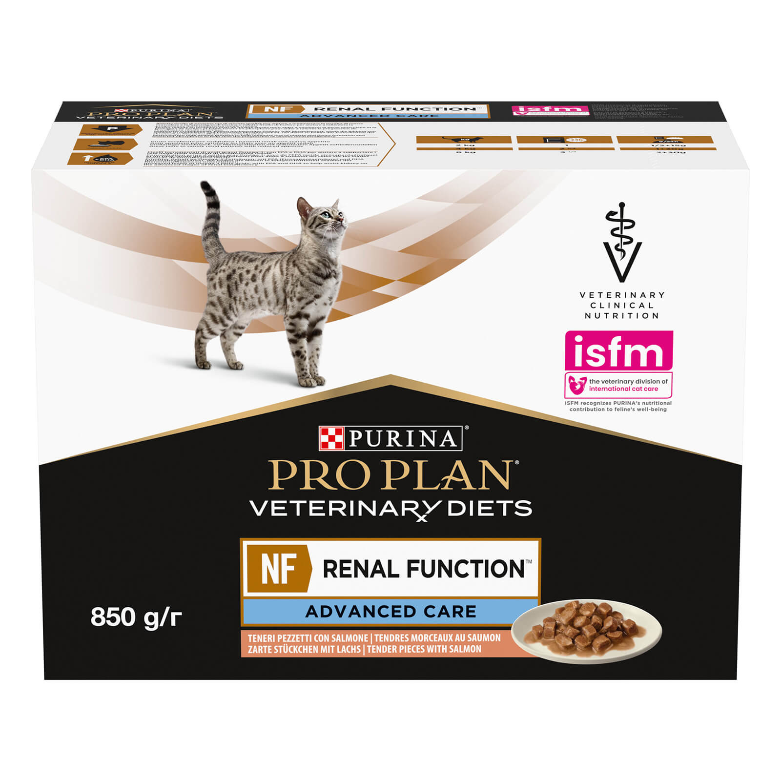 NF Renal Function Advanced Care, Diätfuttermittel für Katzen zur Unterstützung der Nierenfunktion, Lachs 10x85g NF Renal Function Katzenfutter - Early Care Lachs 10 x 85g - Packung